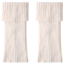 White socks knitted JK thick striped sweet socks autumn and winter girls birthday Korean style hot girl leg covers slimming pile socks