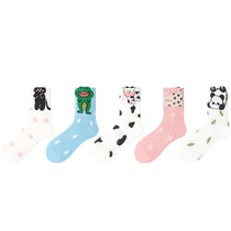 Socks Womens Mid-calf Socks Summer Thin Cute Mesh Cool Cotton Socks Paired with Crocs Sandals Long Socks