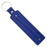 Синий металлический брелок