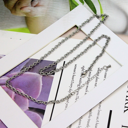 Универсальная цепочка до ключиц из нержавеющей стали из жемчуга, подвеска, аксессуар, цепь, 5mm