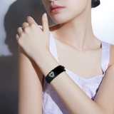 Полиуретановый браслет с буквами, металлический аксессуар с застежкой, 8mm