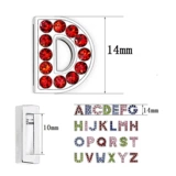 Ювелирный шарм с буквами, браслет, брелок, чокер, аксессуар, 10mm