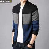 Осенняя куртка с молнией, кардиган, бейсбольный шерстяной комфортный свитер, в корейском стиле