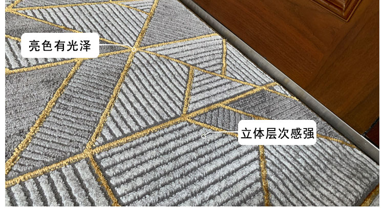 Ánh sáng sang trọng phong cách châu Âu và Mỹ mới Trung Quốc hiên cửa mat mat cửa ra vào cửa thảm thảm cửa chống trượt thảm nhà - Thảm sàn thảm xốp trải sàn 60x60