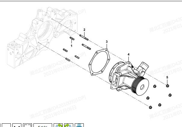 Mountain East Linter Loader Accessories Country Triple Electric Spray 953955 Pile High Engine Water Pump Original Plant Accessories