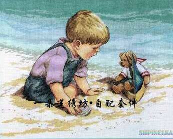 French imports DMC cross embroidered with matching piece drawings Print Janlynn 029-0057