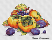 Import original drawings Print French imports DMC Cross embroidered tomatoes from assorted autumn
