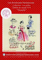 French imported DMC cross stitch self-matching kit drawing printing LBP French Magazine-Paris Fashion Festival 8