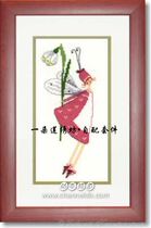 French import DMC cross embroidered self supporting piece drawings print French-style magazine-The genie with Morgan Besser