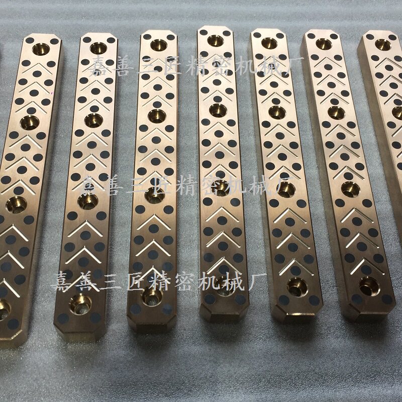 brass wear plate graphite layering guide block abrasion resistant plate high force brass plus graphite self-lubricating copper guide plate slider-Taobao