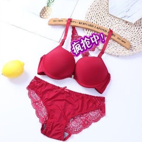 Pre-mùa hè khóa phù hợp với ren trở lại áo ngực womens ngực nhỏ tụ tập dày cup sexy đồ lót.