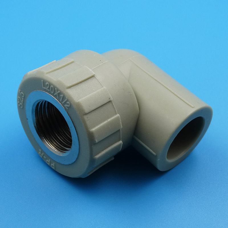 PPR internal wire elbow grey ppr with silk elbow boutique engineering furniture water heating pipe fittings L20 * 1 2F