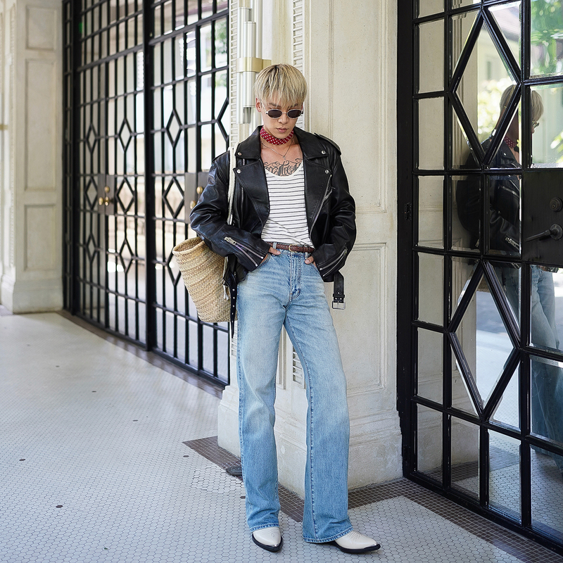 The Rej Imported Okayama C*Line Same Style Flared Jeans Unisex Retro Straight Blue Washed Long Pants The Rej Imported Okayama C*Line Same Style Flared Jeans Unisex Retro Straight Blue Washed Long Pants