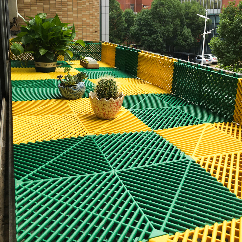 Balcony Gasket anti - theft window protection network 1 8 cm thick flower frame against falling window stand plastic splicing grid plate