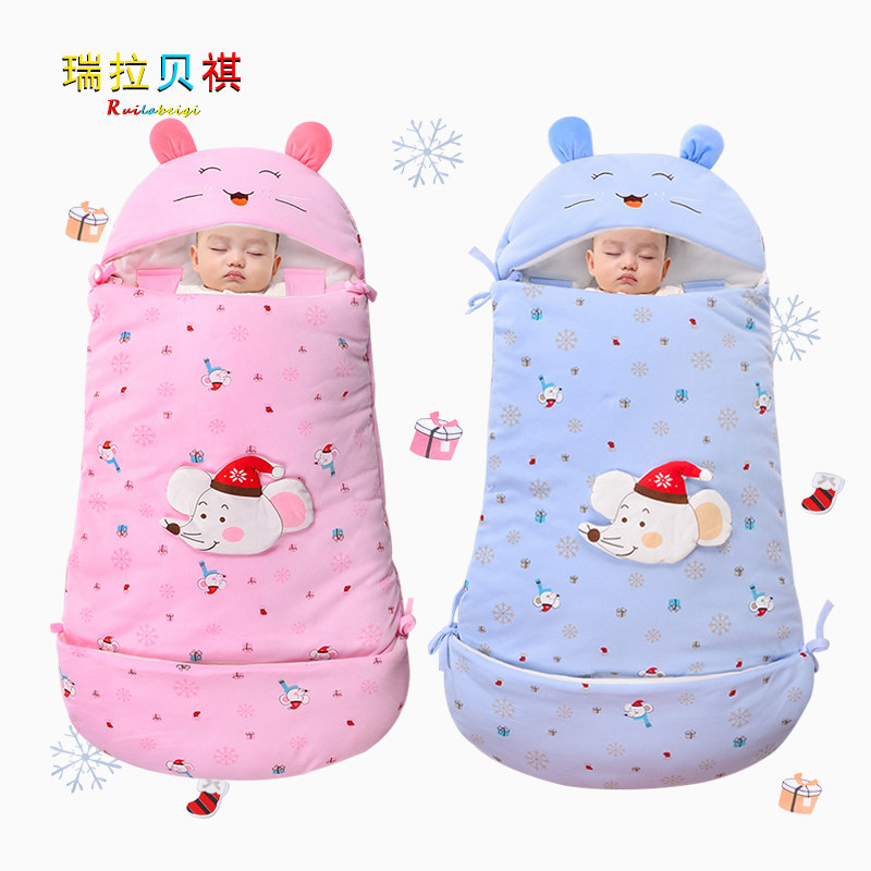 Newborn Sleeping Bag Autumn Winter Thickened infant anti-kick quilted by baby Warm Quilt Supplies All Season Universal