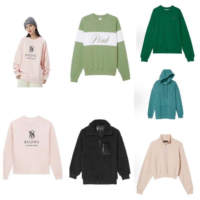 Victoria's Secret Women's Sweatshirt Hoodie Sportswear Embroidered Logo Top Pink Round Neck Pullover Sweatshirt Victoria's Secret Women's Sweatshirt Hoodie Sportswear Embroidered Logo Top Pink Round Neck Pullover Sweatshirt