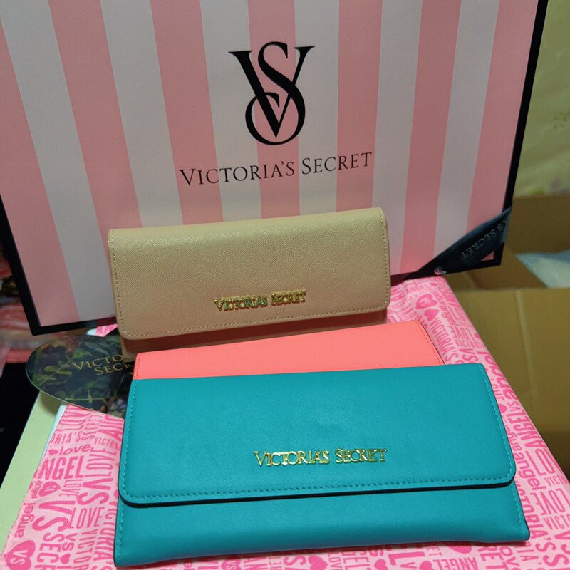Authentic Victoria's Secret Vs. Victoria Secret Leather Flip-Top Snap Button Accordion-Style Wallet at a Special Price Authentic Victoria's Secret Vs. Victoria Secret Leather Flip-Top Snap Button Accordion-Style Wallet at a Special Price