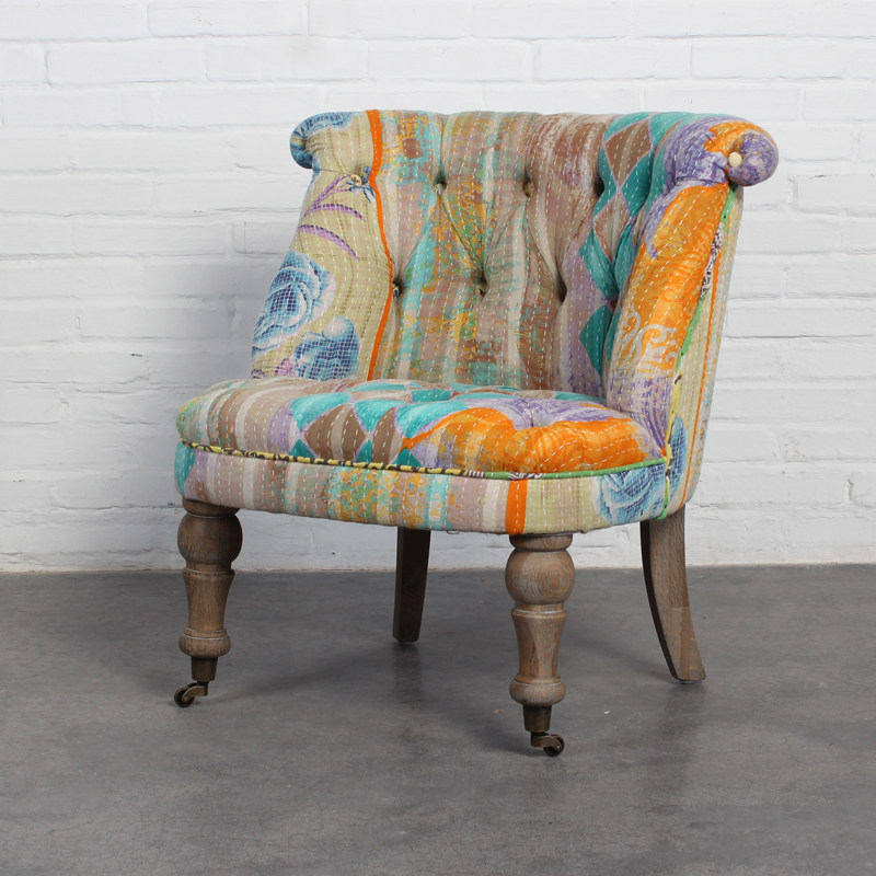 Creative balcony lounge chair single - person recreational chair Cafe Retro Children's chair custom cloth - making small sofa