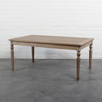 Do old solid wood rattan coffee table personality small apartment retro coffee table log single-layer American carved square table