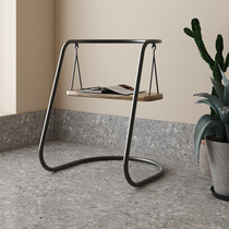 Nordic loft original swing chair simple table and chair Oak Net Red dining chair milk tea Elm iron chair balcony