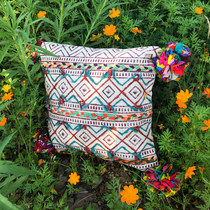 Indian handmade old printed pillow cushion Living room imported waist pillow Vintage Bohemian bed and breakfast decorative pillow