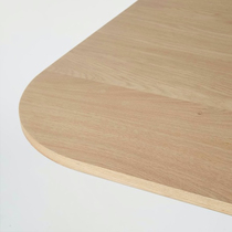 Customized solid wood log desktop personalized board processing special-shaped step board partition wood window sill white oak bar surface