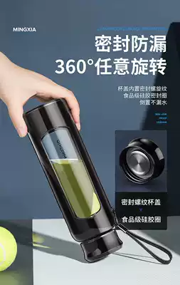 Senior water Cup men's high-end driving portable single-layer glass Men's anti-hot drinking Cup women's fashion work