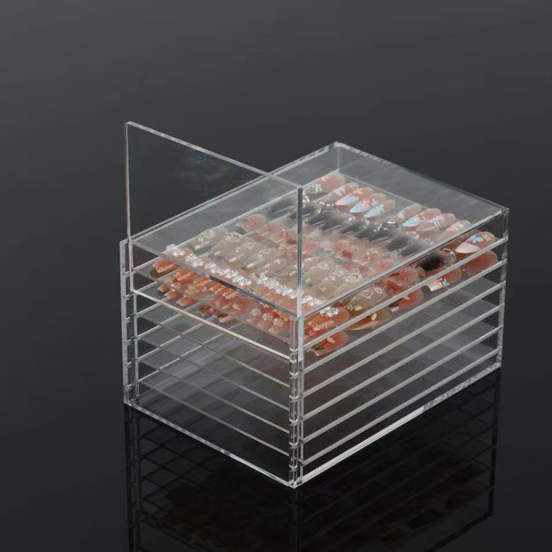 Wearable Nail Storage Box, Acrylic Dust-Proof Handmade Nail Polish Organizer, Special Sealed Box, Transparent Nail Art Packaging Box Wearable Nail Storage Box, Acrylic Dust-Proof Handmade Nail Polish Organizer, Special Sealed Box, Transparent Nail Art Packaging Box