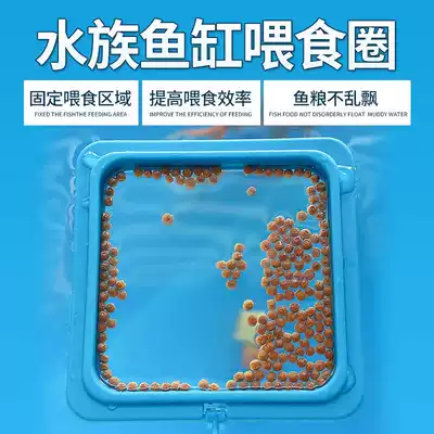 Fish food feeding ring fish feeding ring feeding ring aquarium floating feed floating feeding ring with suction cup feeder