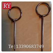 Non-standard customized 304 stainless steel exhibition rack curved hook curved art hook wire hook threaded easy to fix