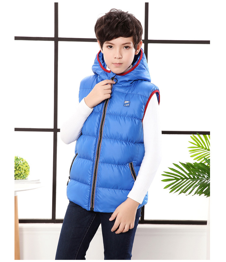 Áo vest bé trai 2018 thu đông mới cho bé lớn xuống áo độn bông vest vest bé shop quần áo trẻ em