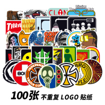 100 luggage stickers waterproof Tide brand personality graffiti guitar skateboard stickers electric car helmet stickers painting