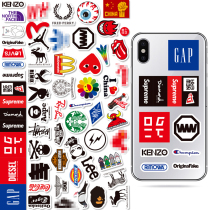 58 mini tide card logo stickers computer helmet skateboard mobile phone ipad sticker suitcase sticker