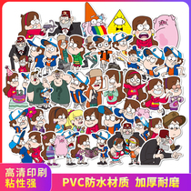 38 grotesque town stickers waterproof tide luggage stickers luggage case suitcase notebook guitar stickers