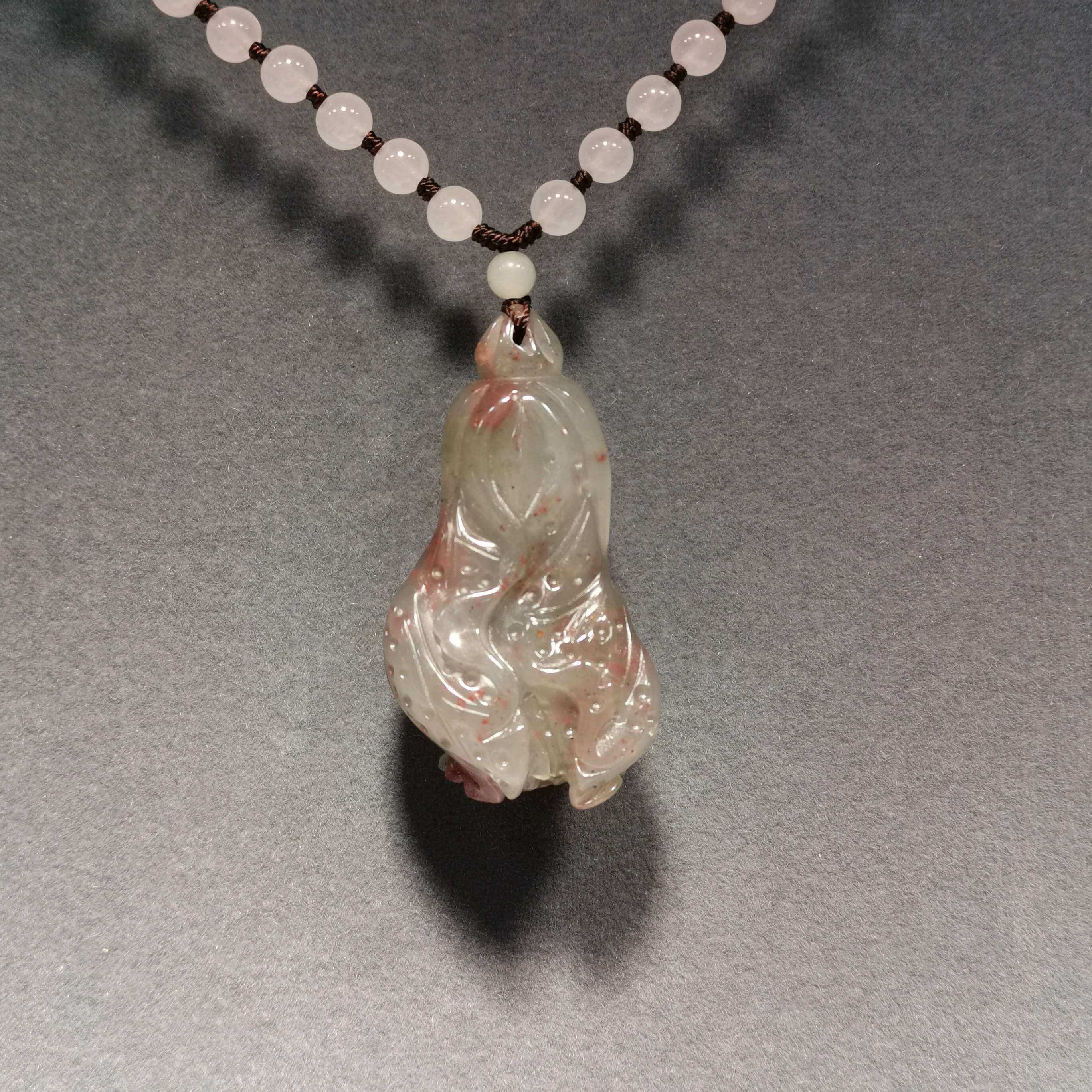 Guilin's new Jade Longsheng Chicken Blood Natural Jade and Men's Pendant Pendant 100 Property Week manufacturer Direct Sale