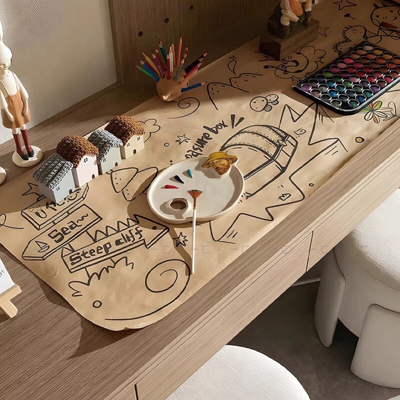 Modern Minimalist Model Room Soft Furnishings, Home Art Decoration, Tabletop and Cabinet Items, Children's Room Painting and Graffiti Theme