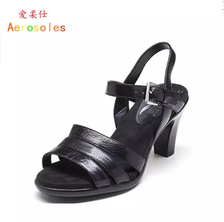 Aerosoles / 柔 Yêu mẫu mùa hè đơn giản 50 nhân dân tệ sandal nữ đế thấp