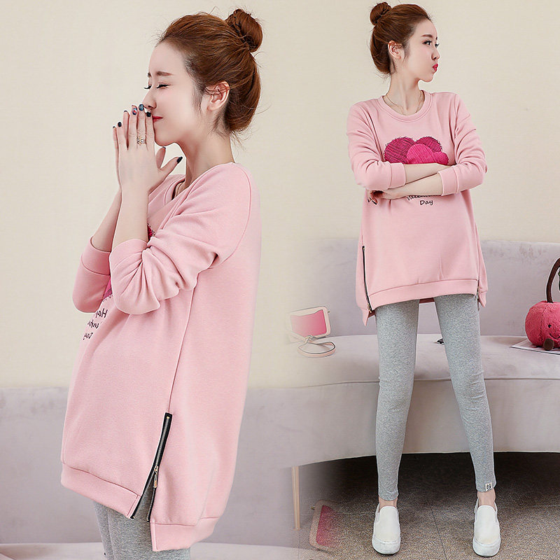 Pregnant women spring suit fashion model 2023 new tops women autumn clothes pregnant women and clothes