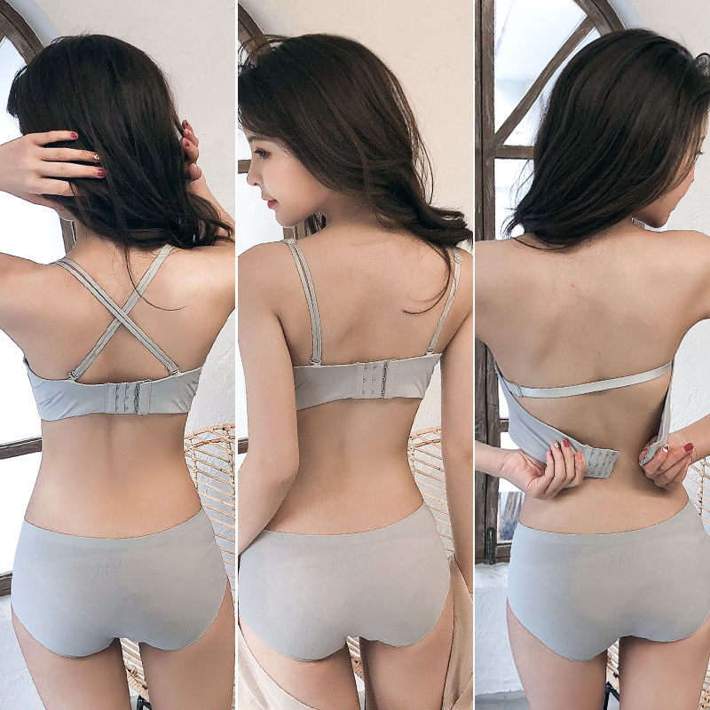 Sexy quây phi trượt dây đai áo ngực nhỏ tụ tập để điều chỉnh áo ngực vô hình mà không phù hợp với áo ngực vòng thép.