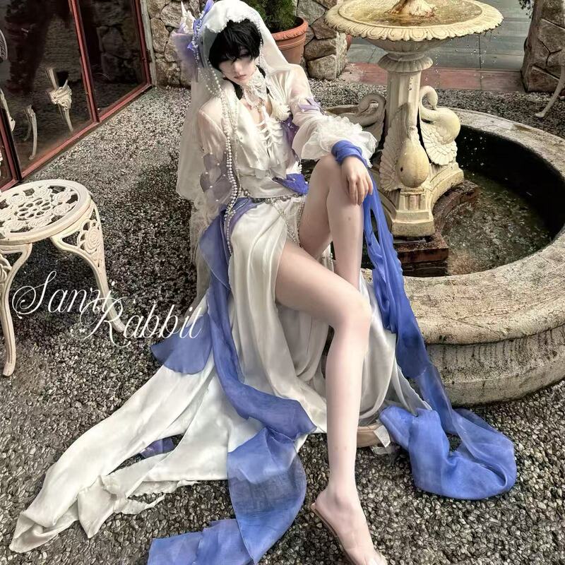 【Three Miles Moon Rabbit】Ghost·Under the Night Summer Love Deep Sea Gift Mermaid Dress Cosplay 【Three Miles Moon Rabbit】Ghost·Under the Night Summer Love Deep Sea Gift Mermaid Dress Cosplay