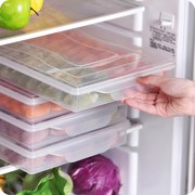 hộp nhựa 2 ngăn Cửa hàng bách hóa nhựa đặc biệt hộp bánh bao đông lạnh hộ gia đình công suất lớn với nắp hộp lưu trữ đông lạnh - Trang chủ khay đựng đồ trang điểm