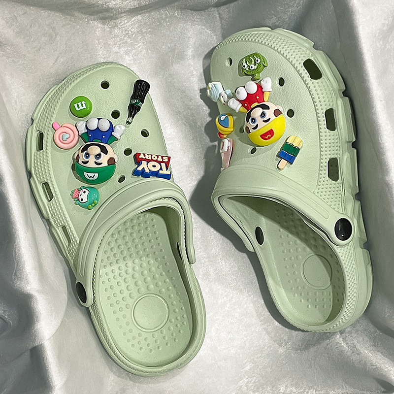 Girls' Sandals, Summer Mario Children's Indoor Home Slippers, Big Children's Boys' Soft-Soled Sports Beach Clogs