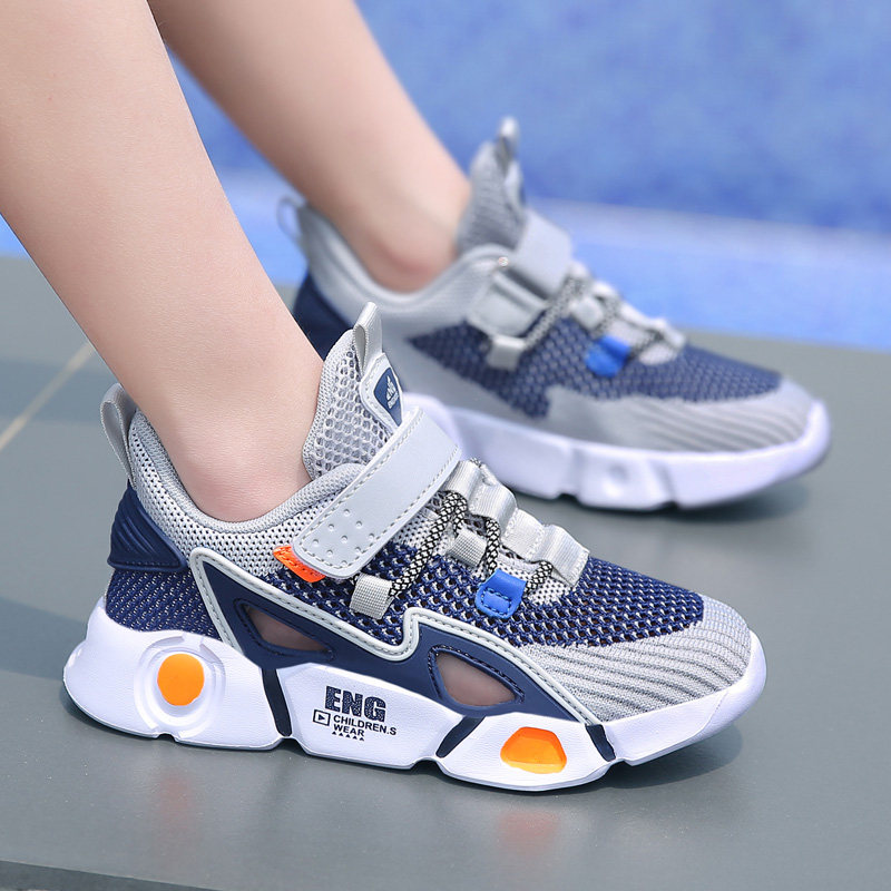 2022 New Boy Shoes Summer Breakfast Children's Web Shoes in Big Children's Tide Snappers