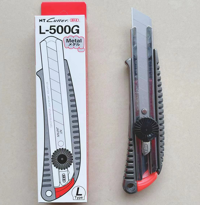 Japanese original NTCUTTERL-500G medium knife metal handle large utility knife sharp and durable