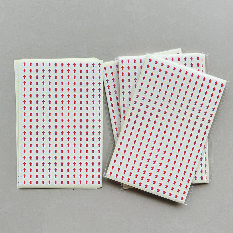 0 8mm Arrow stickers Round Label Adhesive Sticker Bad Product Remant Mark Bag 3900