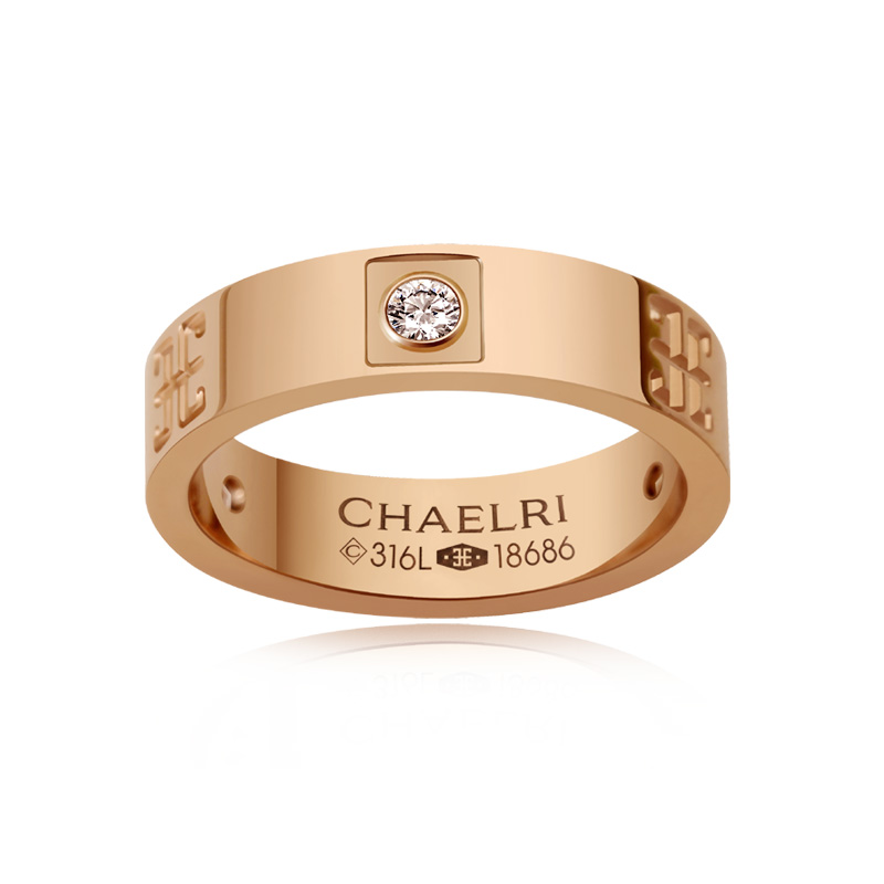 Bague mixte CHAELRI    en Acier au titane - Ref 3089563 Image 5