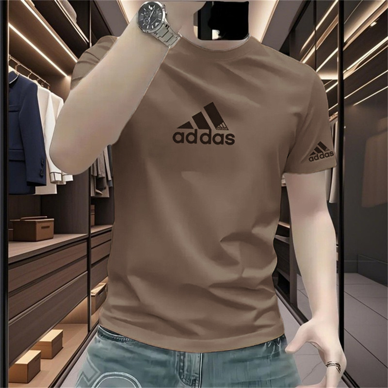 Summer High-End Solona Short-Sleeve T-Shirt for Men, Light Luxury Trendy Printed Half-Sleeve Slim Fit Versatile Pure Cotton Men's T-Shirt Summer High-End Solona Short-Sleeve T-Shirt for Men, Light Luxury Trendy Printed Half-Sleeve Slim Fit Versatile Pure Cotton Men's T-Shirt