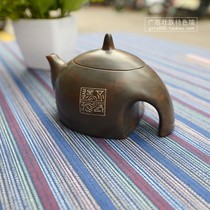 Guangxi Cement Tao Guilin Mountain Mountain Scenery Rhinoshan Made-style Gongfu Tea with Ethnic Characteristics for Business Gift