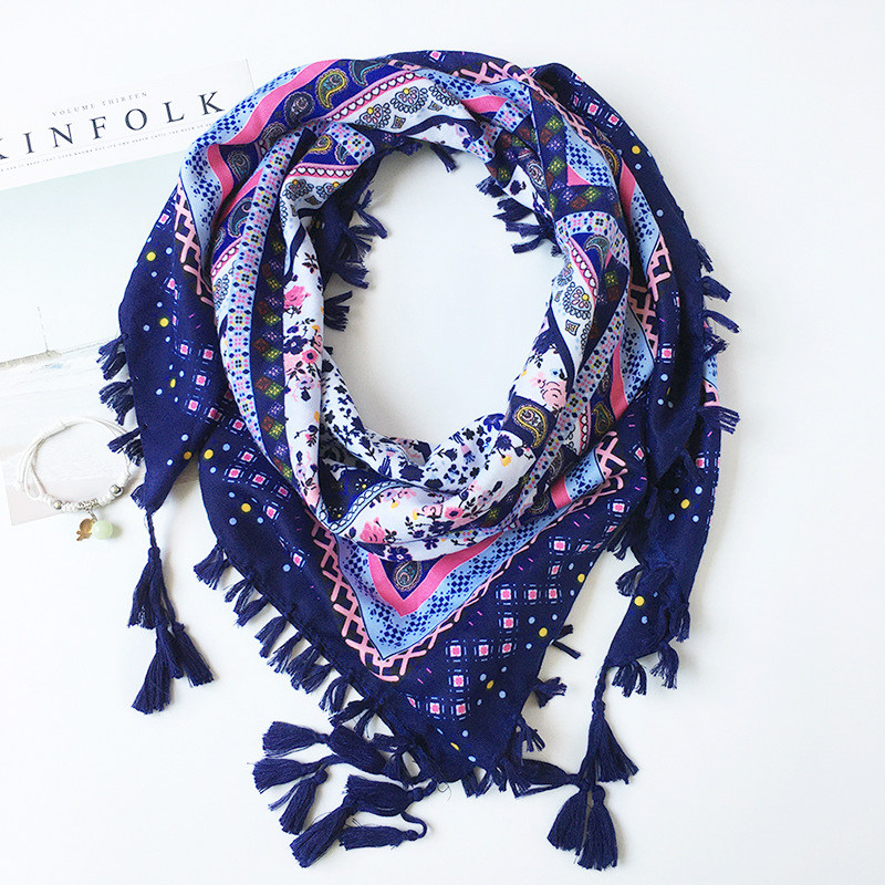 Guangxi Retro National Wind New Grand Square Tour - shawl gift gift