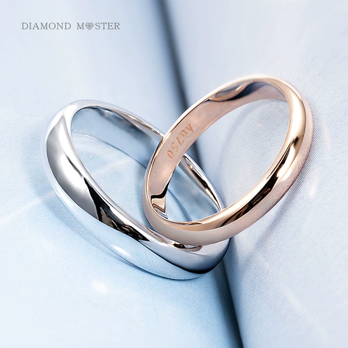 钻大师 Бриллиантовое платиновое обручальное кольцо для влюбленных подходит для мужчин и женщин, делается под заказ